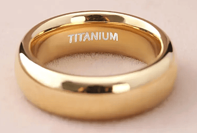 18K Gold Plated Titanium Steel - 6mm