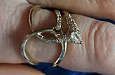 rregular Shimmer Hollow Ring