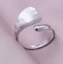Silver Fold-Over Stainless Steel Ring