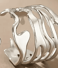 Wavy Steel Ring