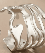 Wavy Steel Ring