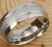 Brushed Steel Ring