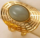 Golden Beige Glow Ring 18K Gold-plated