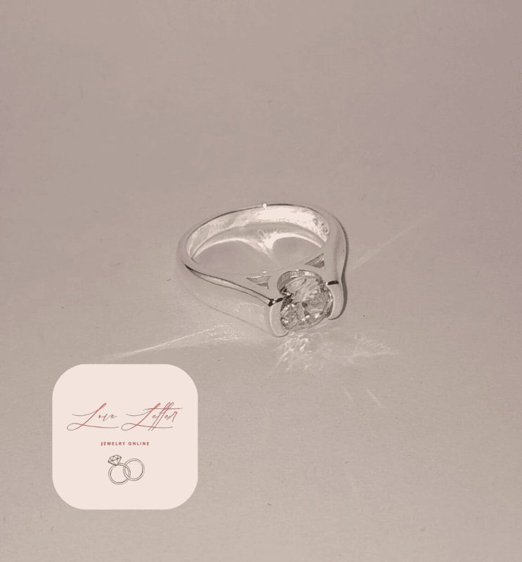 2 Carat Cubic Zirconia Sterling Silver Ring – Women's
