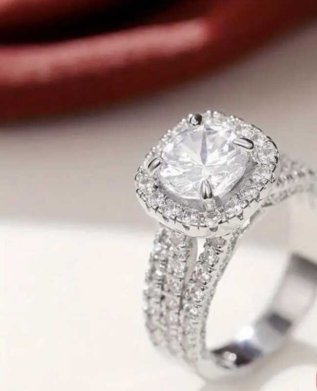Geometric Sterling Silver with Synthetic Cubic Zirconia
