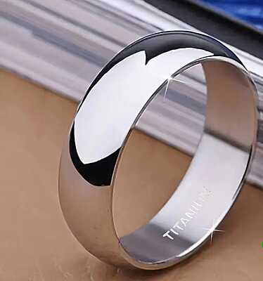 Men’s 6mm Titanium Steel Ring